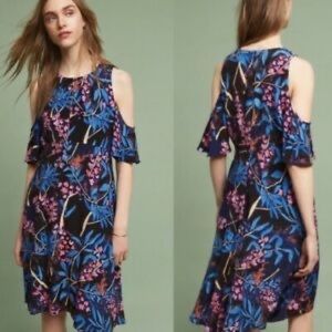 Maeve Anthropologie size 0 cold shoulder dress